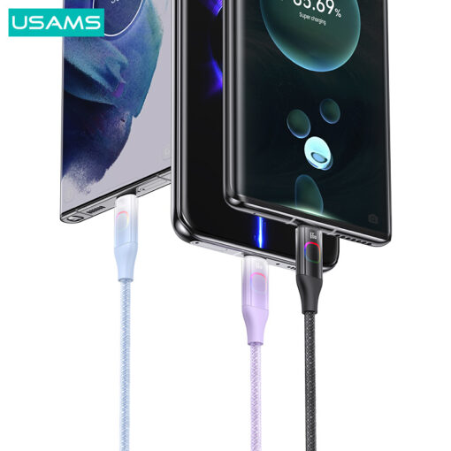 USAMS καλώδιο USB-C σε USB US-SJ636, 66W, 1.2m, μαύρο USB-C (Type-C) USB-C 2