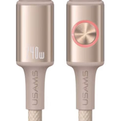 USAMS καλώδιο USB-C SJ751, 240W, 480Mbps, 1.2m, μπεζ USB-C (Type-C) USB-C
