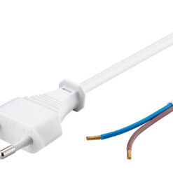 GOOBAY καλώδιο τροφοδοσίας 51345, 2x 0.75mm², 1.5m, λευκό Καλώδια - Αντάπτορες 1.5m 2