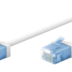 GOOBAY καλώδιο δικτύου 74301, CAT 6A U/UTP, slim, copper, 500MHz, 10m, λευκό Δίκτυο Cat 6a