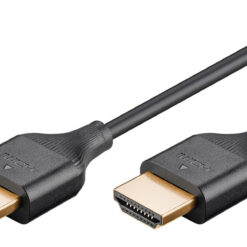 GOOBAY καλώδιο HDMI 75292 με Ethernet, slim, 4K/60Hz, 18 Gbps, 0.5m, μαύρο Εικόνα 4K