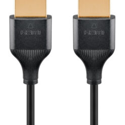 GOOBAY καλώδιο HDMI 75295 με Ethernet, slim, 4K/60Hz, 18 Gbps, 3m, μαύρο Εικόνα 4K 2