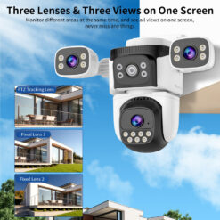 VSTARCAM smart κάμερα CS621SR, triple lens, 2MP, WiFi, SD, PTZ, IP66 Smart Κάμερες outdoor 2