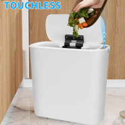HOME USE κάδος απορριμμάτων HUH-0228 με φωτοκύτταρο, 9.6lt, λευκός Είδη Σπιτιού Είδη Σπιτιού 2