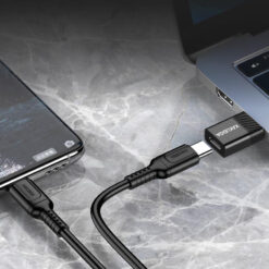 KAKUSIGA αντάπτορας USB-C σε USB KSC-1407, 480Mbps, 60W, μαύρος USB-C (Type-C) USB-C 2