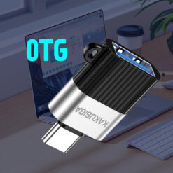 KAKUSIGA αντάπτορας USB-C σε USB KSC-1420, 5Gbps, 18W, γκρι USB-C (Type-C) USB-C 2