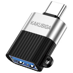 KAKUSIGA αντάπτορας USB-C σε USB KSC-1420, 5Gbps, 18W, γκρι USB-C (Type-C) USB-C