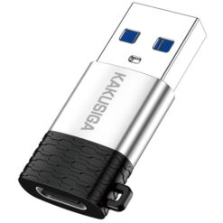 KAKUSIGA αντάπτορας USB-C σε USB KSC-1421, 5Gbps, 18W, γκρι USB-C (Type-C) USB-C