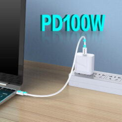 KAKUSIGA καλώδιο USB-C σε USB-C KSC-653, 100W, 480Mbps, 25cm, λευκό USB-C (Type-C) USB-C 2