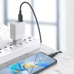 KAKUSIGA καλώδιο USB-C σε USB KSC-710, 3A, 480Mbps, 1.2m, μαύρο USB-C (Type-C) USB-C 2