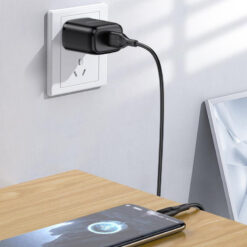 KAKUSIGA καλώδιο USB-C σε USB KSC-953, σιλικόνης, 3A, 480Mbps, 1m, μαύρο USB-C (Type-C) USB-C 2