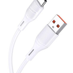 KAKUSIGA καλώδιο USB-C σε USB KSC-953, σιλικόνης, 3A, 480Mbps, 1m, λευκό USB-C (Type-C) USB-C
