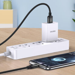 KAKUSIGA καλώδιο USB-C σε USB KSC-970, 3A, 480Mbps, 1m, μαύρο USB-C (Type-C) USB-C 2