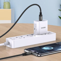 KAKUSIGA καλώδιο USB-C σε USB-C KSC-970, 60W, 480Mbps, 1m, μαύρο USB-C (Type-C) USB-C 2