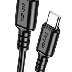 KAKUSIGA καλώδιο USB-C σε USB-C KSC-982, 60W, 480Mbps, 1m, μαύρο USB-C (Type-C) USB-C