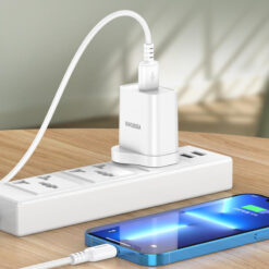 KAKUSIGA καλώδιο Lightning σε USB-C KSC-982, 20W, 480Mbps, 1m, μαύρο USB-C (Type-C) USB-C 2