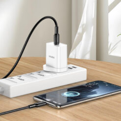 KAKUSIGA καλώδιο USB-C σε USB-C KSC-984, σιλικόνης, 60W, 480Mbps, 1m, μαύρο USB-C (Type-C) USB-C 2