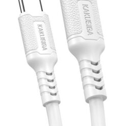 KAKUSIGA καλώδιο USB-C σε USB-C KSC-984, σιλικόνης, 60W, 480Mbps, 1m, λευκό USB-C (Type-C) USB-C