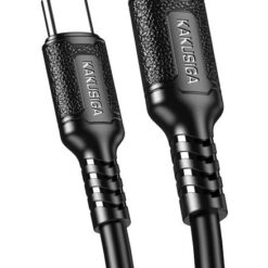KAKUSIGA καλώδιο Lightning σε USB-C KSC-984, σιλικόνης, 27W, 480Mbps, 1m, μαύρο USB-C (Type-C) USB-C