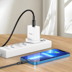 KAKUSIGA καλώδιο Lightning σε USB-C KSC-984, σιλικόνης, 27W, 480Mbps, 1m, λευκό USB-C (Type-C) USB-C 2