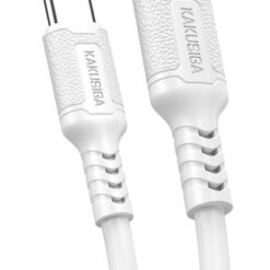 KAKUSIGA καλώδιο Lightning σε USB-C KSC-984, σιλικόνης, 27W, 480Mbps, 1m, λευκό USB-C (Type-C) USB-C