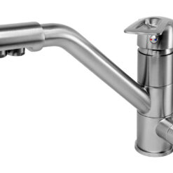 BRUNO μπαταρία πάγκου κουζίνας M54954-355N, τρίοδη, αναμεικτική, ασημί Είδη Σπιτιού Είδη Σπιτιού