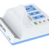 RELIFE σταθμός φόρτισης Q2, 4x USB-C & 4x USB, 120W, GaN, μπλε Mobile 8 4