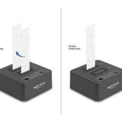 DELOCK docking station για M.2 NVMe SSD 64300, 2 θέσεων, 20Gbps, clone/erase function, μαύρο Θήκες & Trays Σκληρών Δίσκων Docking Station 2