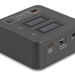 DELOCK docking station για M.2 NVMe SSD 64300, 2 θέσεων, 20Gbps, clone/erase function, μαύρο Θήκες & Trays Σκληρών Δίσκων Docking Station