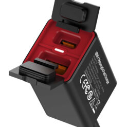 LDNIO φορτιστής μοτοσυκλέτας C108 με καλώδιο, USB/USB-C, 60W, μαύρος Mobile 2