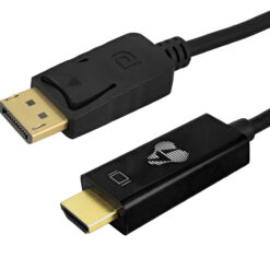 POWERTECH καλώδιο DisplayPort σε HDMI CAB-H182, 4K/30Hz, 21.6 Gbps, 1m, μαύρο Εικόνα 4K