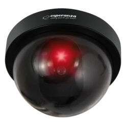 ESPERANZA ψεύτικη κάμερα CCTV ECA101 με LED, μαύρη Κάμερες Ασφαλείας - 2