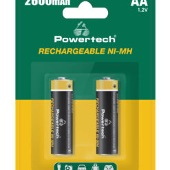 POWERTECH επαναφορτιζόμενες μπαταρίες NI-MH PT-1404, AA, 2600mah, 1.2V, 2τμχ Είδη Γραφείου & Εξοπλισμός AA 10