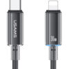 USAMS καλώδιο USB-C σε USB US-SJ658, 66W, 480Mbps, 1.2m, μαύρο USB-C (Type-C) USB-C 3