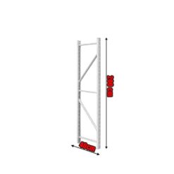 Κολώνα Βαρέως Τύπου 200×40 Λευκό Parts Ραφιών Parts Ραφιών/Κολώνα Βαρέως Τύπου 200x40 Λευκό/
