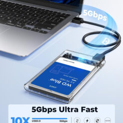 ORICO θήκη για 2.5" SATA HDD/SSD 2139U3, 5Gbps, διάφανη Θήκες & Trays Σκληρών Δίσκων Θήκες & Trays Σκληρών Δίσκων 2
