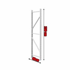 Κολώνα Βαρέως Τύπου 250×40 Λευκό Parts Ραφιών Parts Ραφιών/Κολώνα Βαρέως Τύπου 250x40 Λευκό/