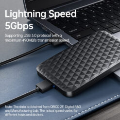 ORICO θήκη για 2.5" SATA HDD/SSD 2520U3-V1, 5Gbps, μαύρη Θήκες & Trays Σκληρών Δίσκων Θήκες & Trays Σκληρών Δίσκων 2