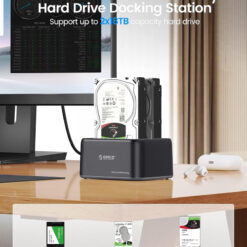 ORICO docking station για 2.5" ή 3.5" SATA HDD/SSD 6829C3-V1, 2 θέσεων, 5Gbps, μαύρο Θήκες & Trays Σκληρών Δίσκων Docking Station 2