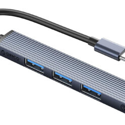 ORICO USB hub AHC2-4A, 4x θυρών, USB 3.0, 5Gbps, USB-C σύνδεση, γκρι USB Hubs - Card Readers USB Hub