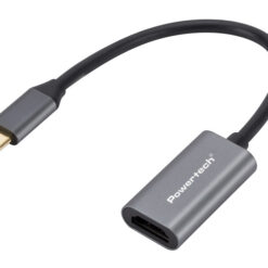 POWERTECH αντάπτορας USB-C σε HDMI CAB-UC086, 4K/60Hz, γκρι USB-C (Type-C) USB-C