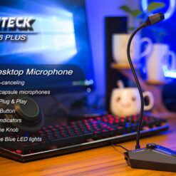 CMTECK επιτραπέζιο μικρόφωνο G006Plus με εύκαμπτο βραχίονα, omnidirectional, USB, μαύρο Μικρόφωνα USB 2