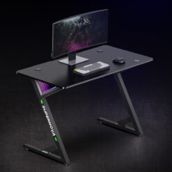 BRATECK gaming γραφείο GMD14-1 με RGB φωτισμό, 120x60x75cm, μαύρο Αναλώσιμα - Είδη Γραφείου Αναλώσιμα - Είδη Γραφείου 2
