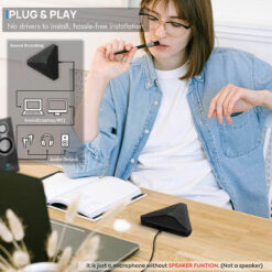 CMTECK επιτραπέζιο μικρόφωνο M001, omnidirectional, USB, μαύρο Μικρόφωνα USB 2