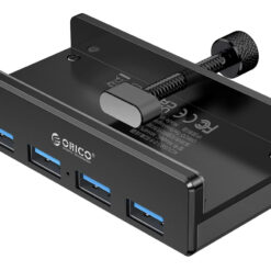 ORICO USB hub MH4PU-P με σφιγκτήρα, 4x θυρών, 5Gbps, USB σύνδεση, μαύρο USB Hubs - Card Readers USB Hub