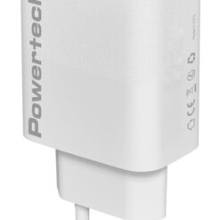 POWERTECH φορτιστής τοίχου PT-1433, USB/USB-C, 30W, GaN, λευκός Mobile 2