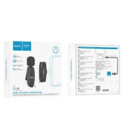 HOCO L15 wireless lavalier microphone Lightning black GADGETS Gadgets 2