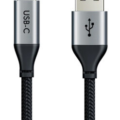 CABLETIME καλώδιο USB-C σε USB CT-C160-PU32-CMAMN1, 3A, 480Mbps, 0.25m, μαύρο USB-C (Type-C) USB-C