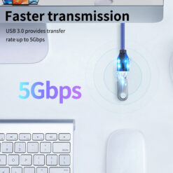 CABLETIME καλώδιο προέκτασης USB 3.0 CT-C160-U3-AMAF, 5Gbps, 1m, μπλε USB USB 2
