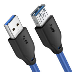 CABLETIME καλώδιο προέκτασης USB 3.0 CT-C160-U3-AMAF, 5Gbps, 2m, μπλε USB USB